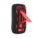 Wholesale Armor Hybrid Case for BlackBerry 9350 (RedBlack)